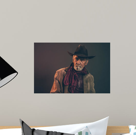 Old Rough Western Cowboy Wall Decal