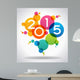 Vector 2015 Happy New Year background Wall Decal