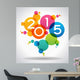 Vector 2015 Happy New Year background Wall Decal