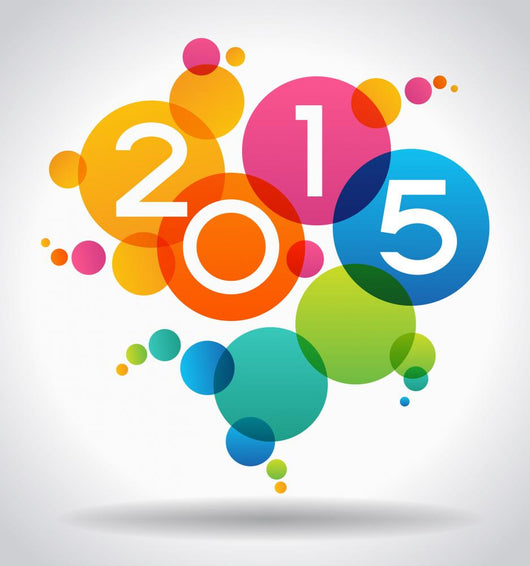 Vector 2015 Happy New Year Background Wall Decal