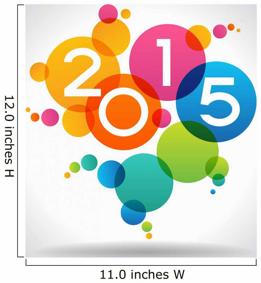 Vector 2015 Happy New Year background Wall Decal
