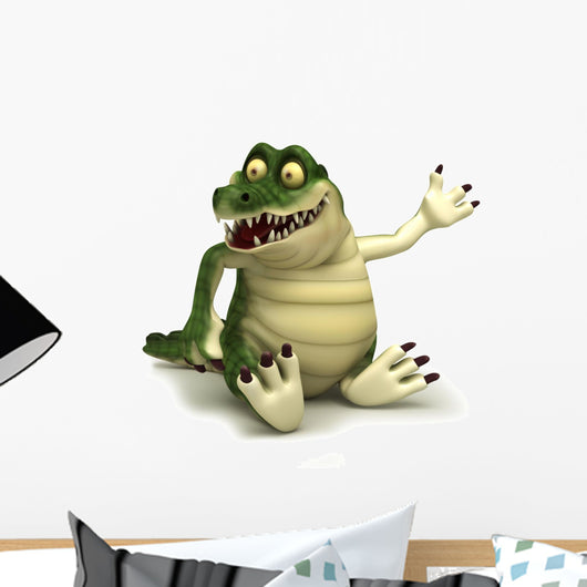 Sitting croc Wall Mural