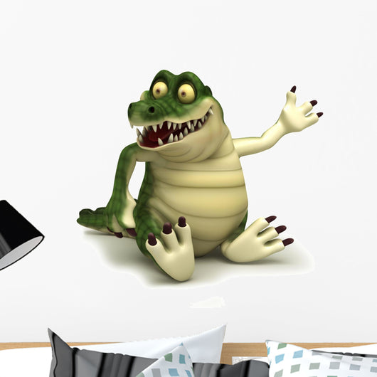 Sitting croc Wall Mural