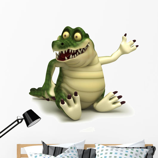 Sitting croc Wall Mural