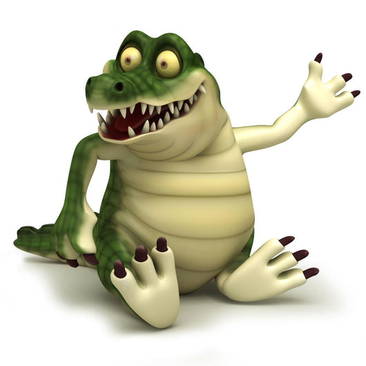 Sitting Croc Wall Decal