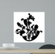 Silhouette Black Design Plant Wall Decal