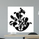 Silhouette Black Design Plant Wall Decal