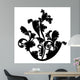 Silhouette Black Design Plant Wall Decal