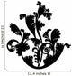 Silhouette Black Design Plant Wall Decal