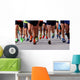 runners to race to the finish line of the marathon Wall Mural