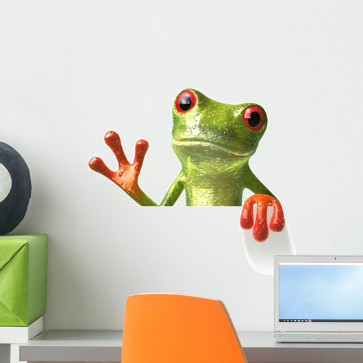 Frog with Message Wall Decal