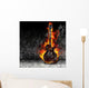 The burning guitar Wall Mural