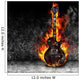 The burning guitar Wall Mural