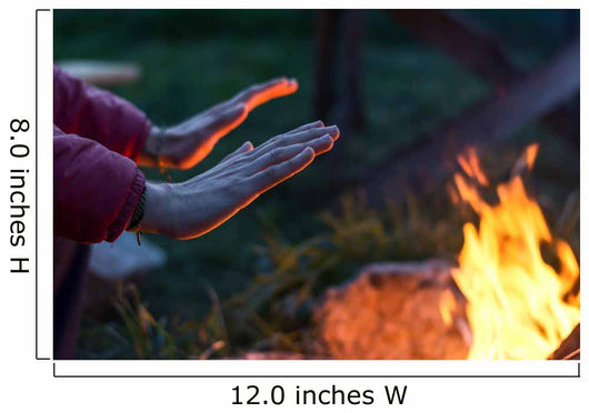 warming hands Wall Mural