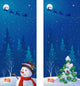 Christmas Night Vertical Banners Wall Decal