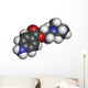 Procaine Topical Anesthetic Drug Molecule. Wall Decal