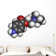 Procaine Topical Anesthetic Drug Molecule. Wall Decal
