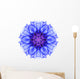 Blue Cornflower Mandala Flower Wall Decal