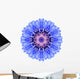 Blue Cornflower Mandala Wall Decal