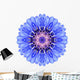 Blue Cornflower Mandala Wall Decal
