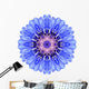 Blue Cornflower Mandala Wall Decal