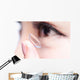 human eye and contact lens Wall Mural