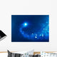 blue lucky star Wall Mural