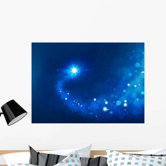 blue lucky star Wall Mural