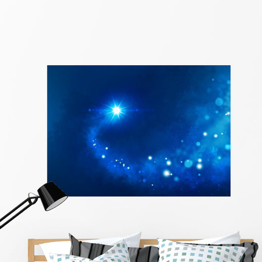 blue lucky star Wall Mural