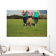 Three women running in the park Wall Mural