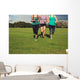Three women running in the park Wall Mural