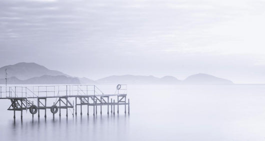 Calm Morning On A Pier Wall Decal