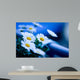 Margeriten Blau Wall Mural