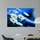 Margeriten Blau Wall Mural