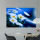 Margeriten Blau Wall Mural