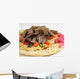 Shawarma Beef With Hummus Wall Mural