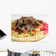 Shawarma Beef With Hummus Wall Mural