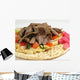 Shawarma Beef With Hummus Wall Mural