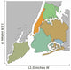 New York Map Wall Decal