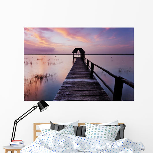 Bacalar sunset Wall Mural