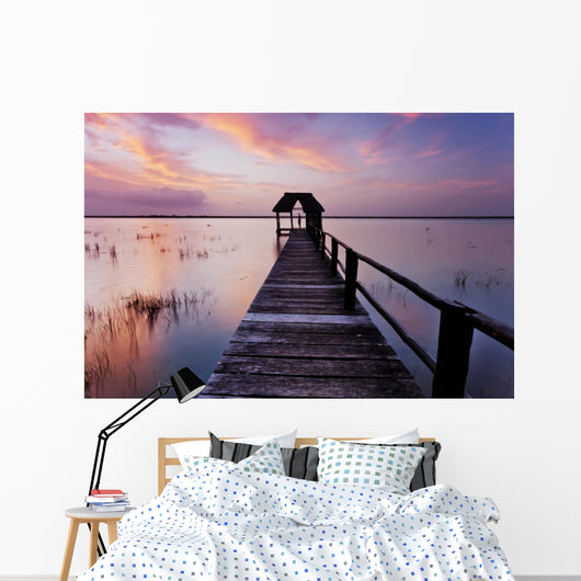 Bacalar sunset Wall Mural