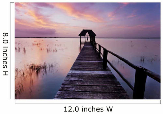 Bacalar sunset Wall Mural