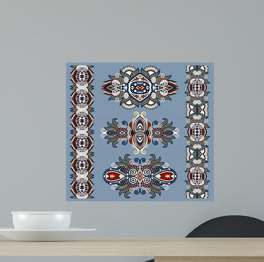 Ornamental Floral Adornment Wall Decal