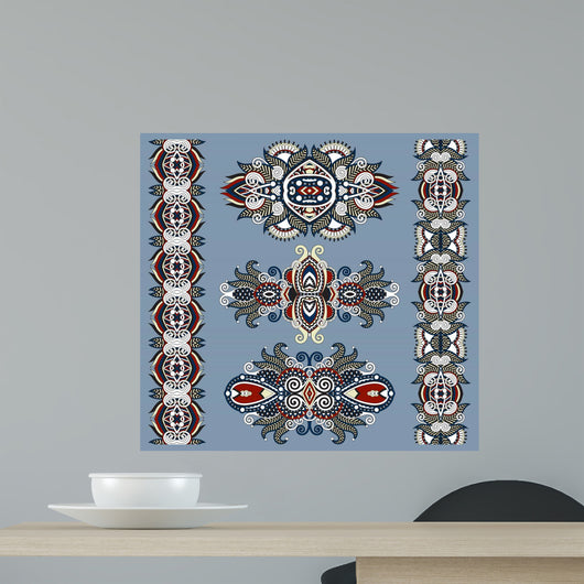 Ornamental Floral Adornment Wall Decal