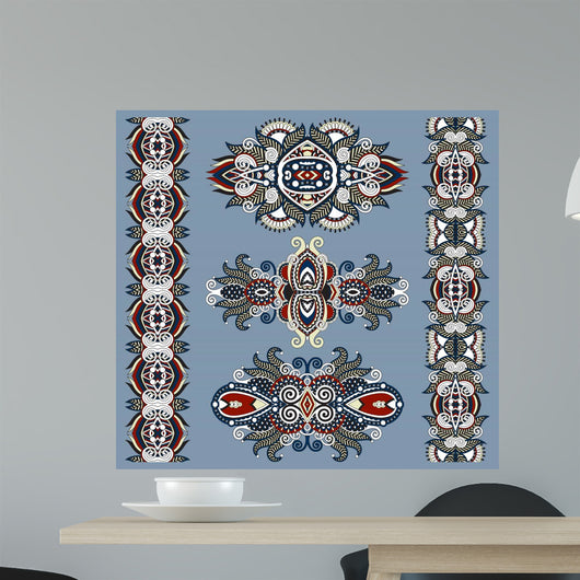 Ornamental Floral Adornment Wall Decal