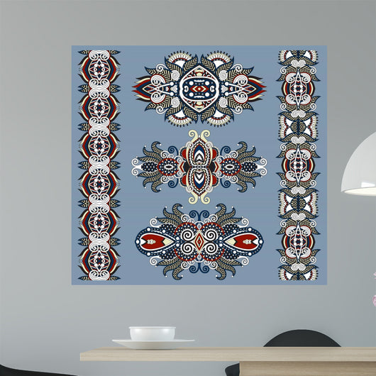 Ornamental Floral Adornment Wall Decal