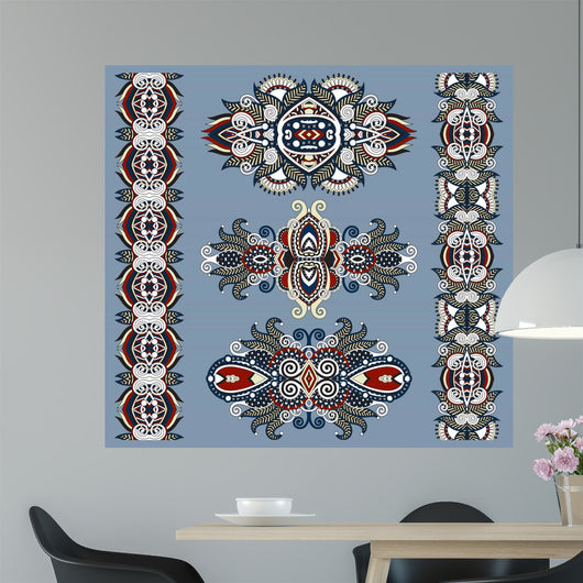 Ornamental Floral Adornment Wall Decal