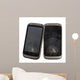 Two Cell Phone with Wall Decal