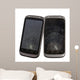 Two Cell Phone with Wall Decal