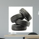 Four New Black Tires Wall Decal